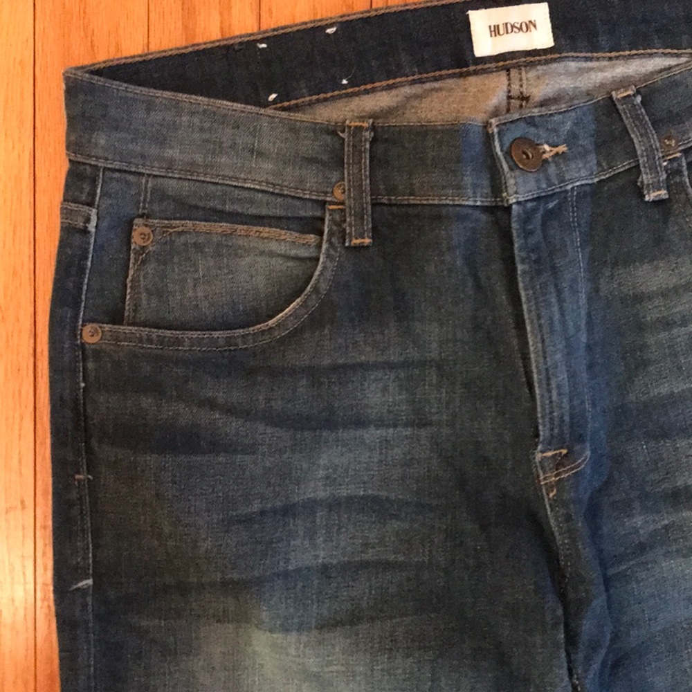 NWT Hudson Blake Slim Straight Denim, 34/32 - Picture 4 of 8